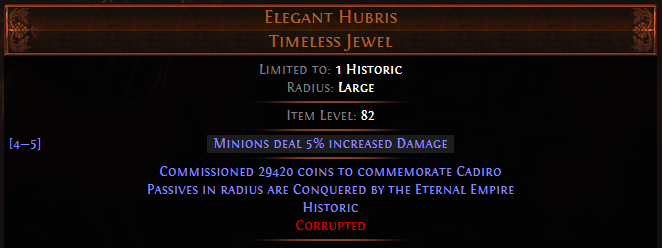 Timeless Jewel Implicit example