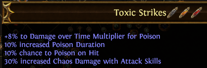 Toxic Strikes PoE