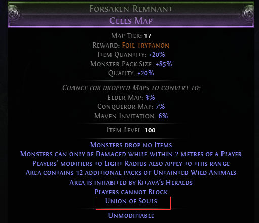 PoE Union of Souls Maps