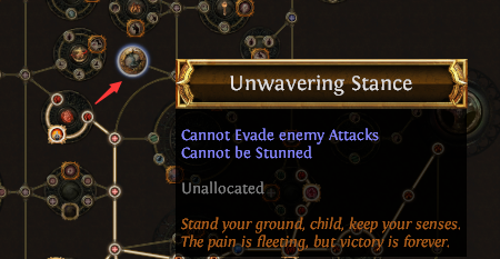 Unwavering Stance PoE