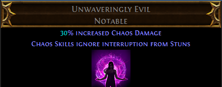 Unwaveringly Evil PoE