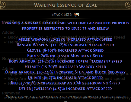 Wailing Essence of Zeal