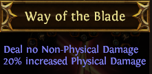 Way of the Blade PoE