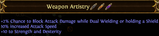 Weapon Artistry PoE