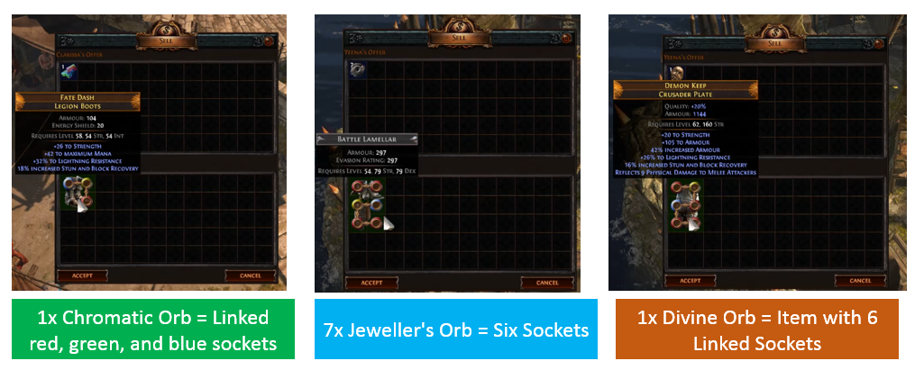 PoE Vendor Recipes 3.18 New: Jewel Uniques, Challenge, Currency, Map