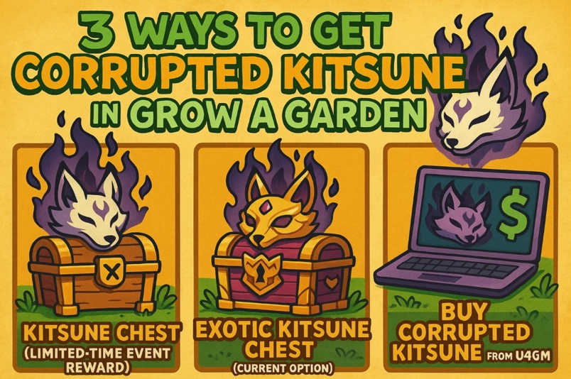 Corrupted Kitsune in Grow A Garden
