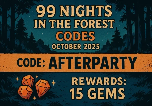 99 Nights in the Forest Codes code october 2025