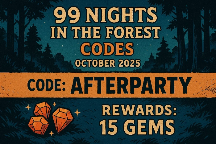 99 Nights in the Forest Codes code october 2025