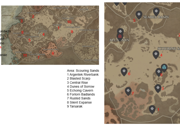 Diablo 4 Blasted Scarp Location