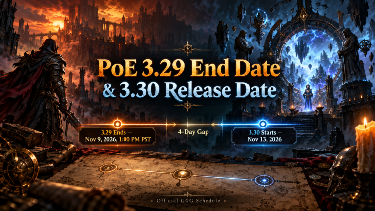 PoE 3.29 End Date and 3.30 Release Date